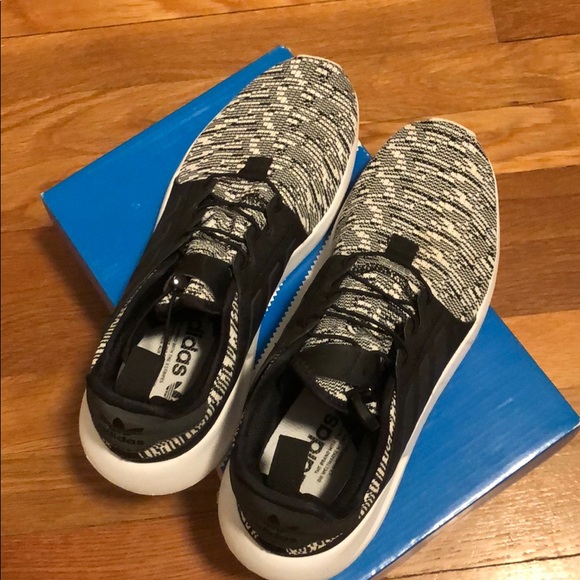 Adidas X Plr white and black sneakers size 8.5 - Picture 4 of 8